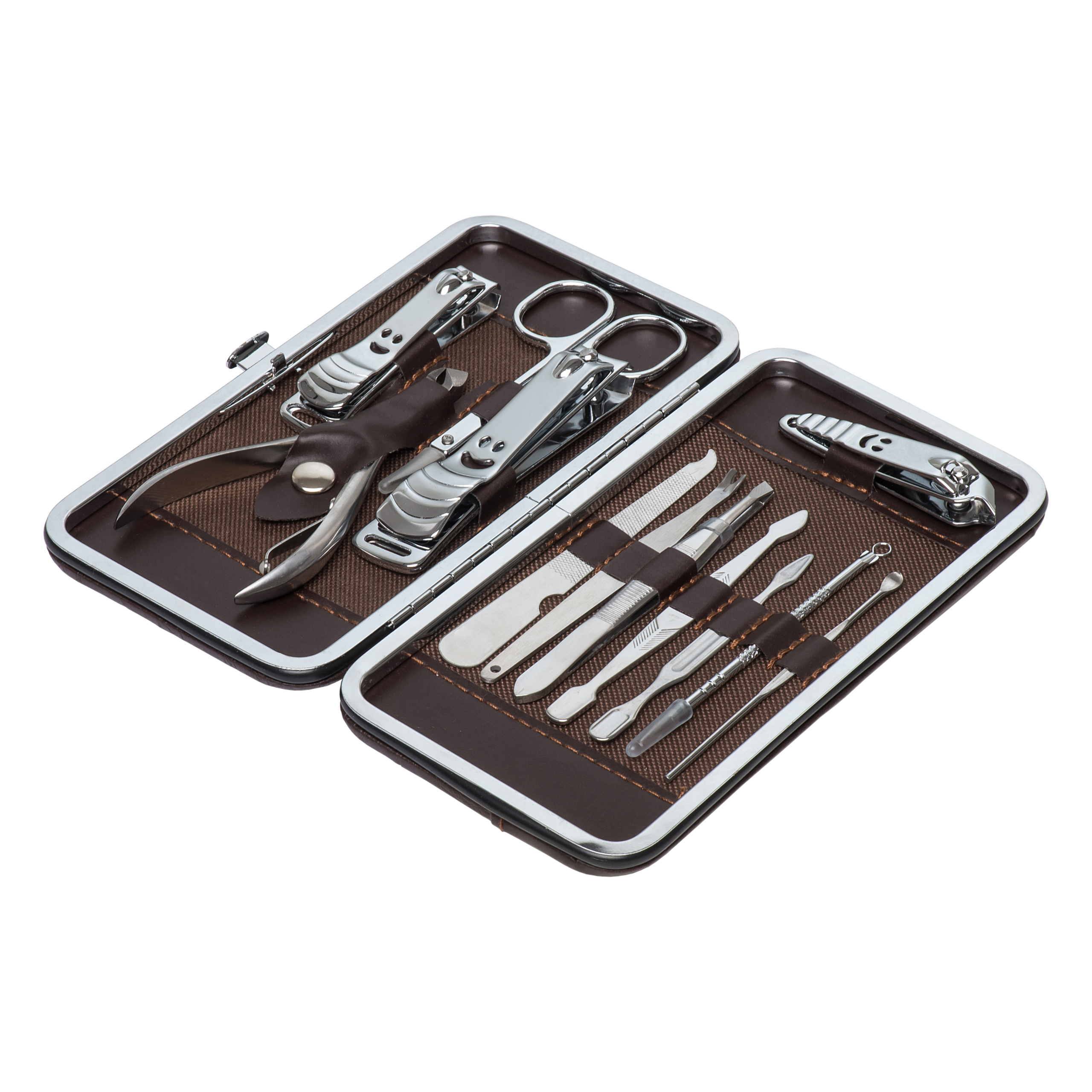 Maniküre- / Pediküre-Set, aufgeklappt